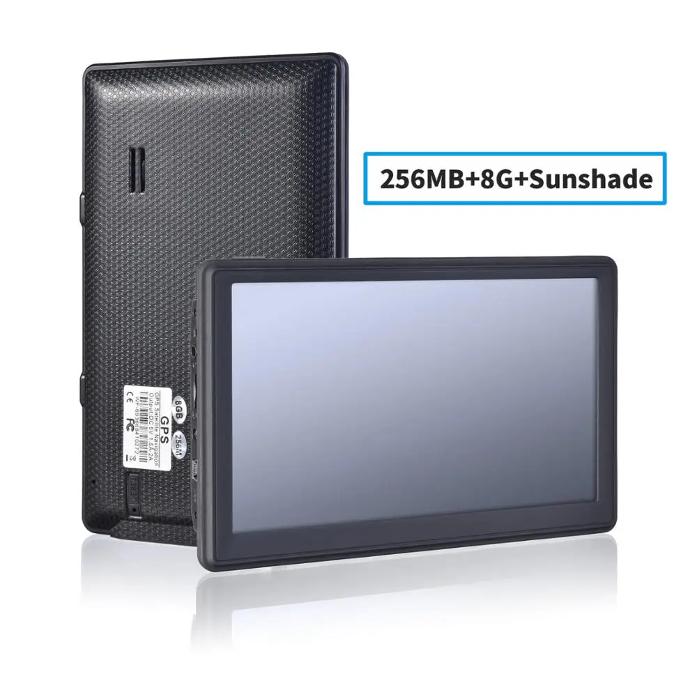 Автомобильный GPS навигатор 7 &quotHD FM 8G + 256MBRAM солнцезащитный козырек Bluetooth AVIN