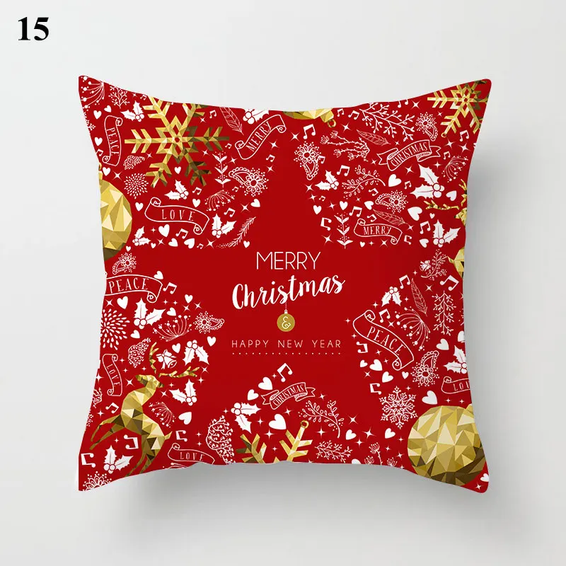 

Decorative Christmas Pillow Case Cover White Christmas Cushion Cover Sofa Seat Covers Car Merry Christmas Home Decor Pillowcase