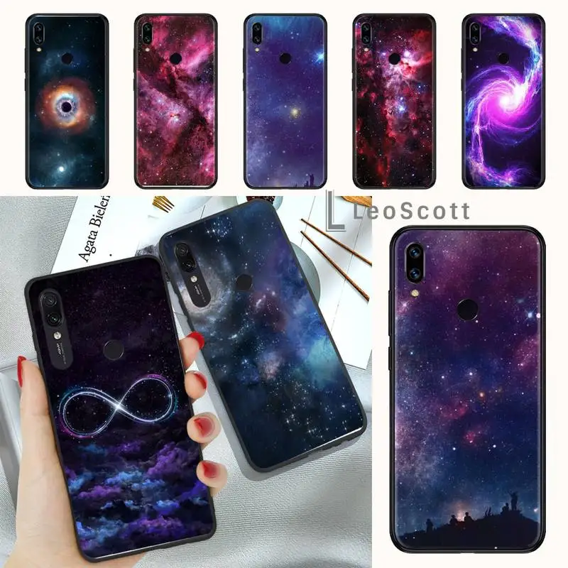

24space for galaxy universe Star Dark Phone Case For Xiaomi mi Redmi note 7 8t 9 9t 9s 8 10 10t 11 pro lite K20 max 3