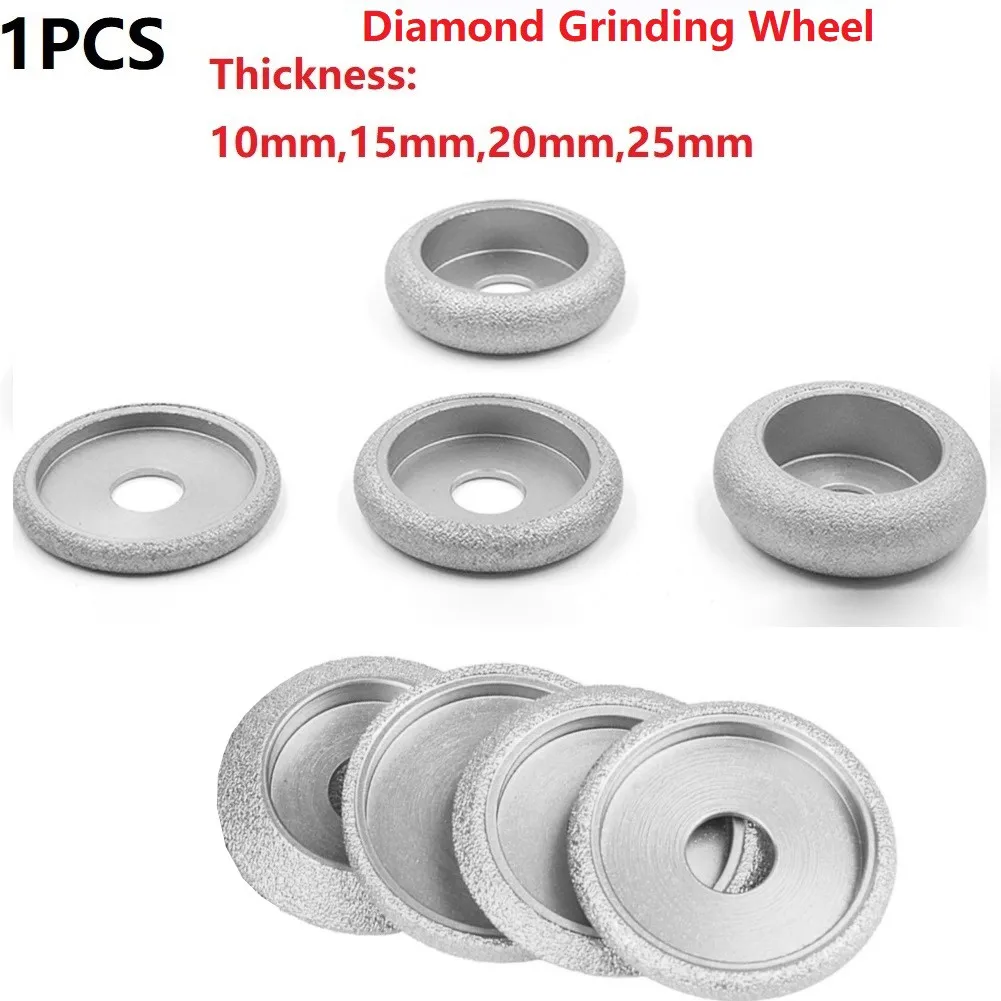 

75mm/3" Dry Vacuum Brazed Diamond Grinding Wheel Demi-Bullnose Edge Profile Polishing Disc 10mm-25mm Marble Stone Abrasive Tools