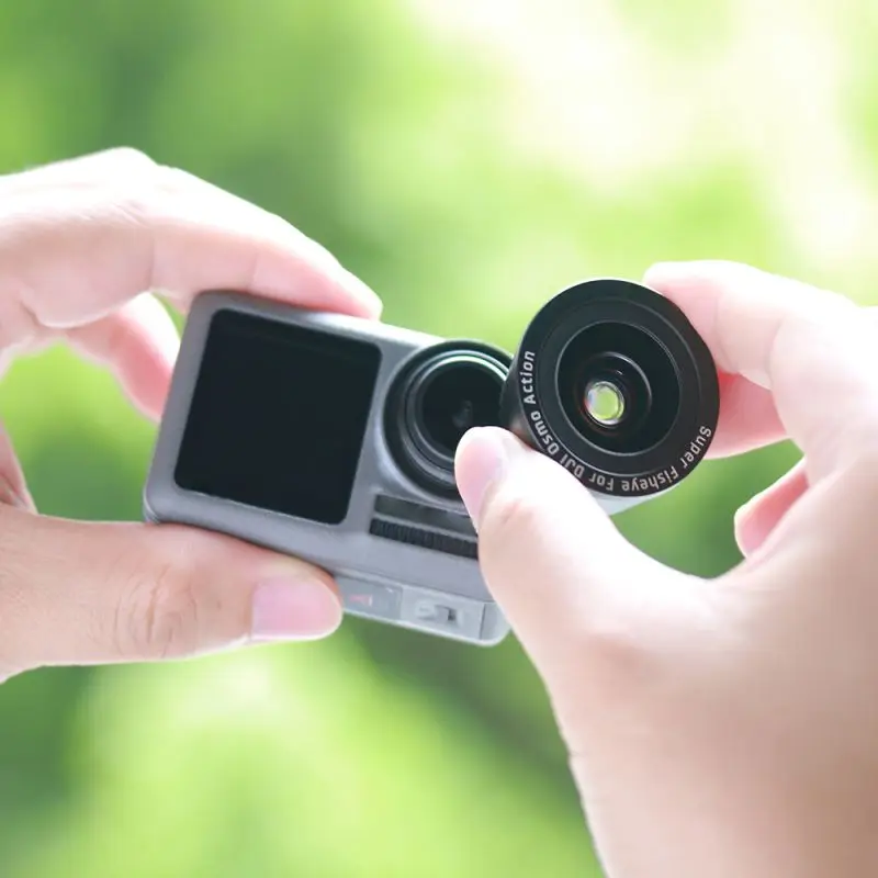 Ультра широкий угол 80 градусов рыбий глаз линзы для DJI Osmo экшн Спортивная камера