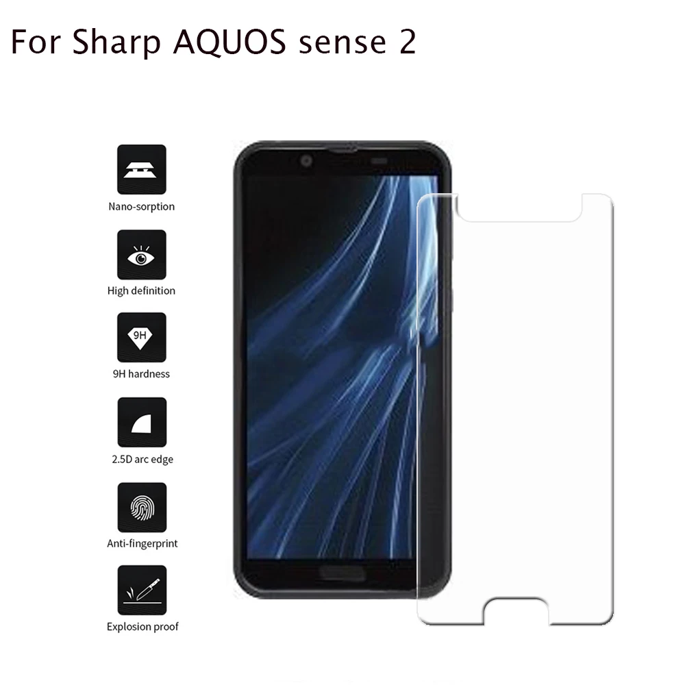 For-Sharp-Sense 2 2 шт. для Sharp Sense 2 Z2 Z3/P1 чехол из закаленного стекла Защитная пленка для экрана Защитная пленка для Sharp Z3 Z2 стекло для мобильного телефона - Цвет: For-Sharp-Sense 2