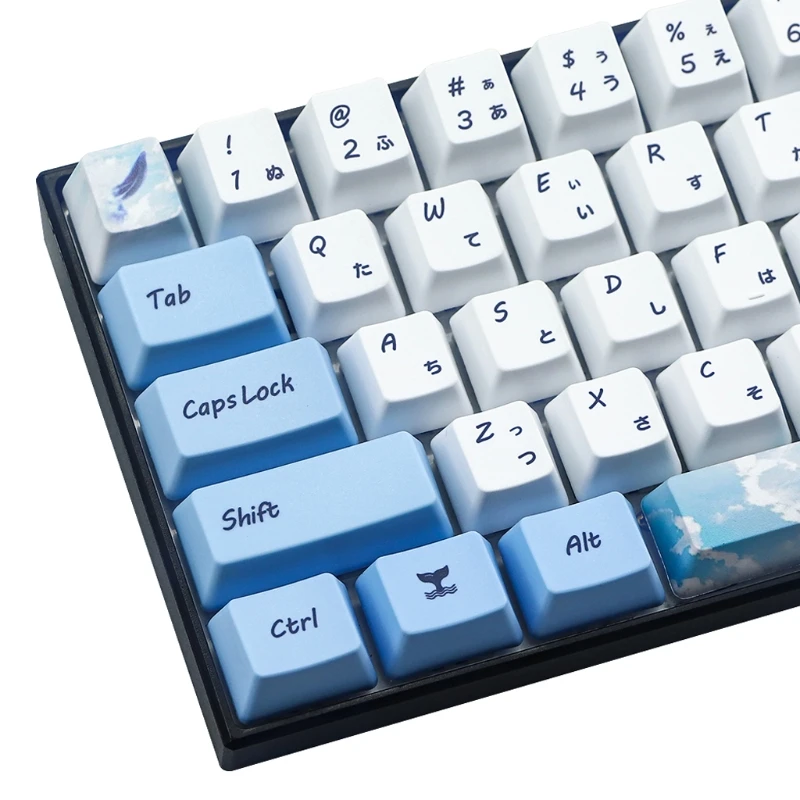 

73 Key Dye Sublimation Keyboard Keycap PBT OEM Profile Keycap For GH60 GK61 GK64