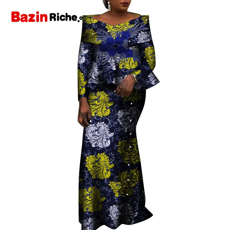 African Dresses for Women Print Dresses European Clothing WY8324