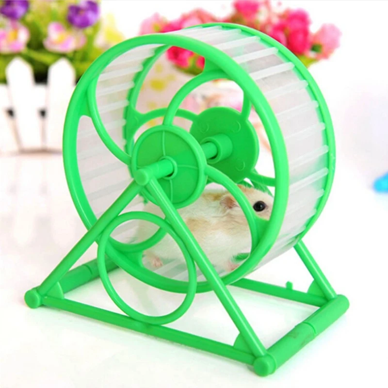 

Pet Jogging Hamster Mouse Mice Small Exercise Toy Running Spinner Sport Wheels K3NA