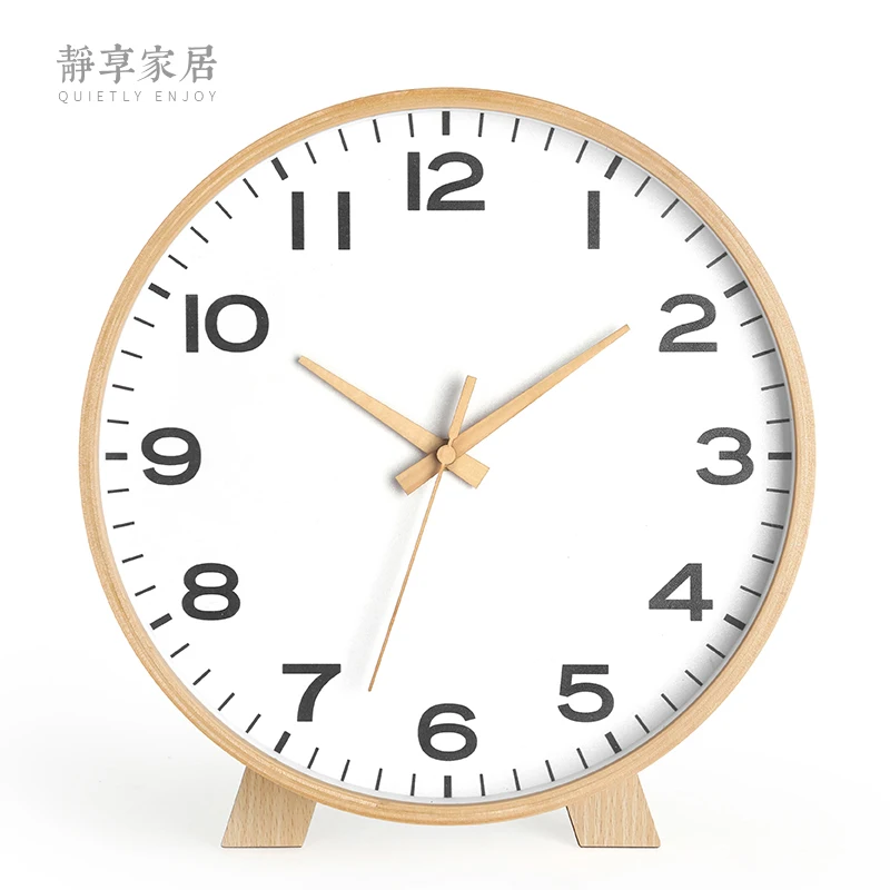 Большие Настольные часы деревянные настенные современные настольные для