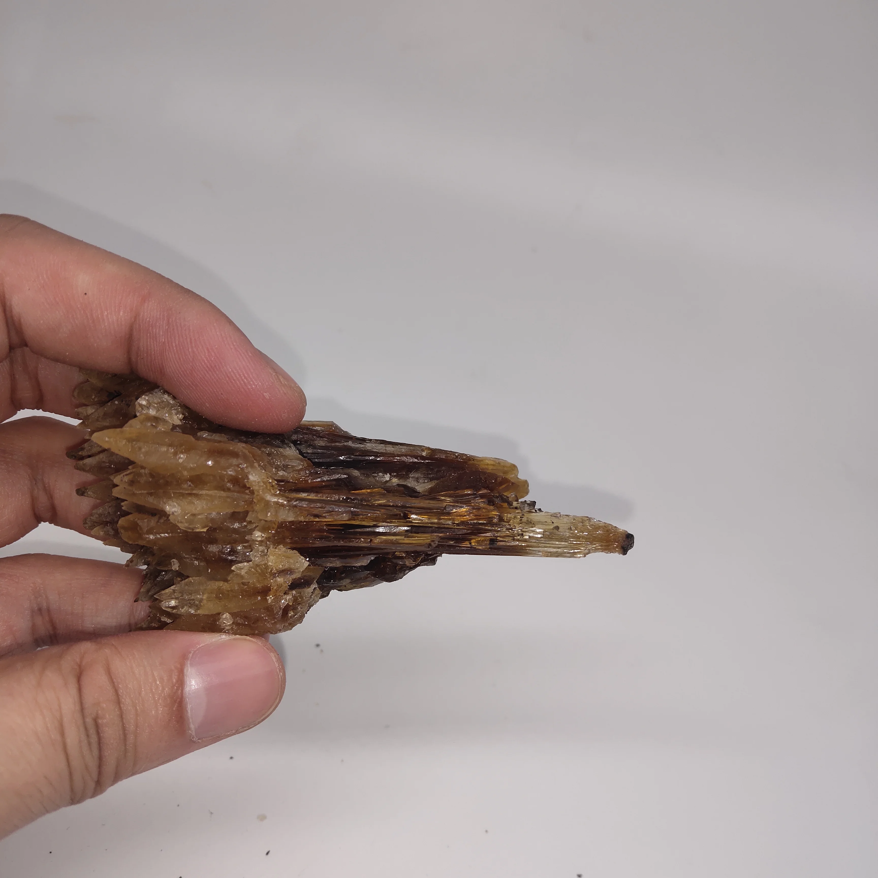 82 г натуральный камень Желтый Янтарный кальцитовый образец Горячая Распродажа $