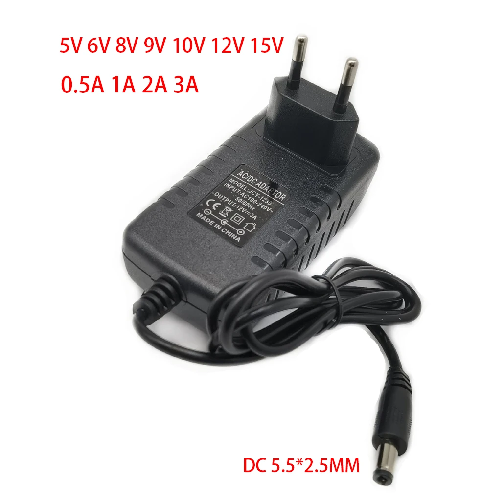 AC 110 240V DC 5V 6V 8V 9V 10V 12V 15V 0 5 1A 2A 3A Универсальный Мощность адаптер питания Зарядное