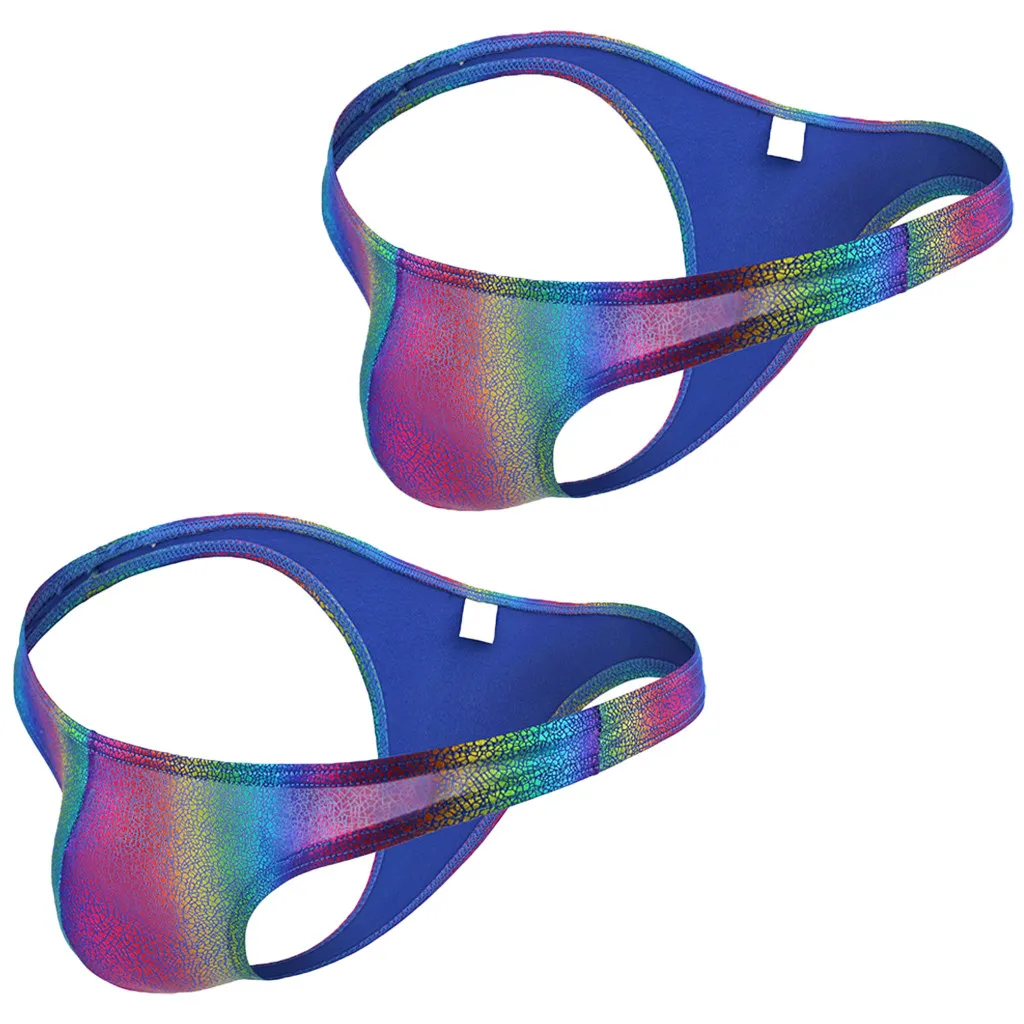 Мужское нижнее белье сексуальные плавки прозрачные шорты с принтом губ трусы