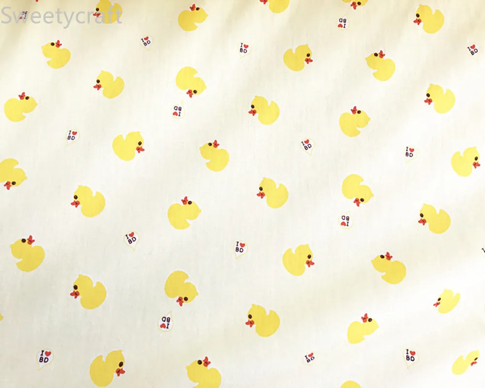 См x 10 м мультяшная Милая утка саржевая ткань Лоскутная Ткань сделай сам шитье