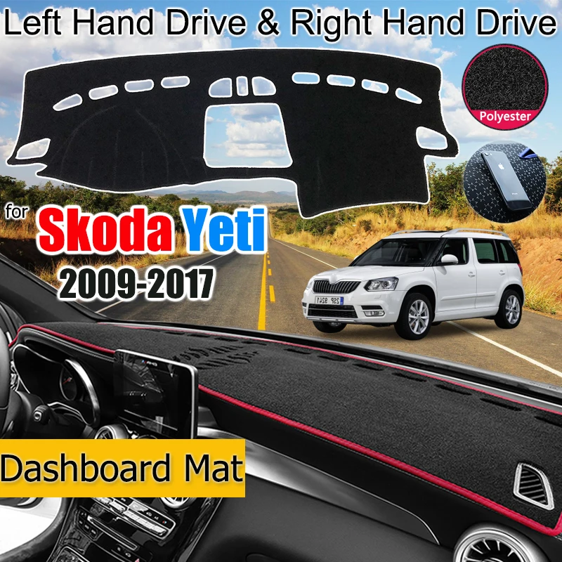 

For Skoda Yeti 2009-2017 Anti-Slip Mat Dashboard Cover Pad Sunshade Dashmat Cover Accessories