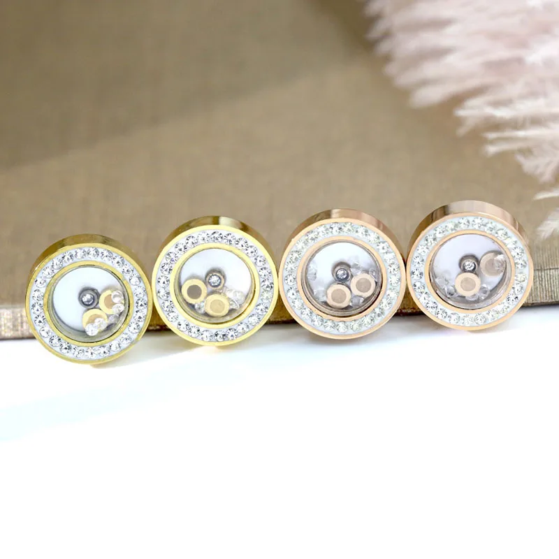 

Original 1:1 Sterling Silver Earrings High Quality Fashion Round Flowing Earrings For Ladies Christmas Party Luxury Jewelry Gift