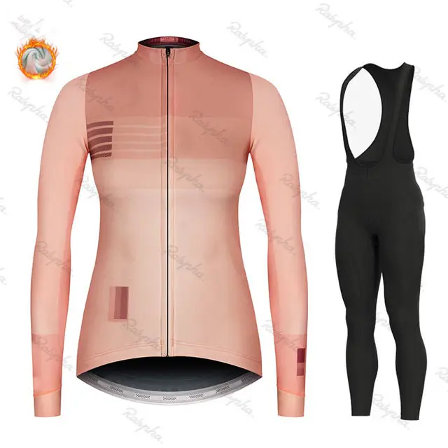 cycling jersey set 1 Gobike MTB Зимняя женская шерстяная рубашка с длинными рукавами, Джерси для шоссейного велоспорта, куртка для триатлона, облегающий костюм - Цвет: cycling jersey set 1