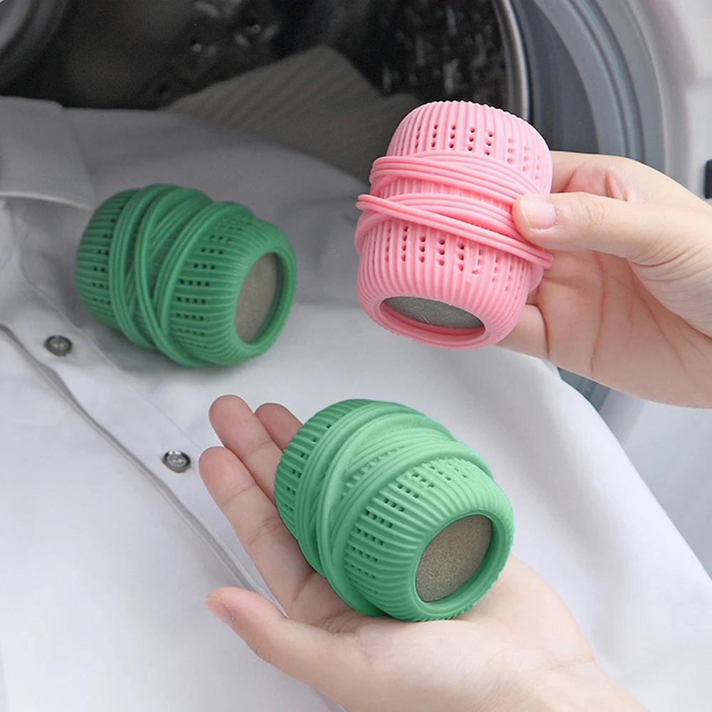 

2pcs Home Washing Ball Portable Cleaning Tool Practical Anti Wrap Soften Hair Removal TPE Reusable Wash Machine Easy Apply