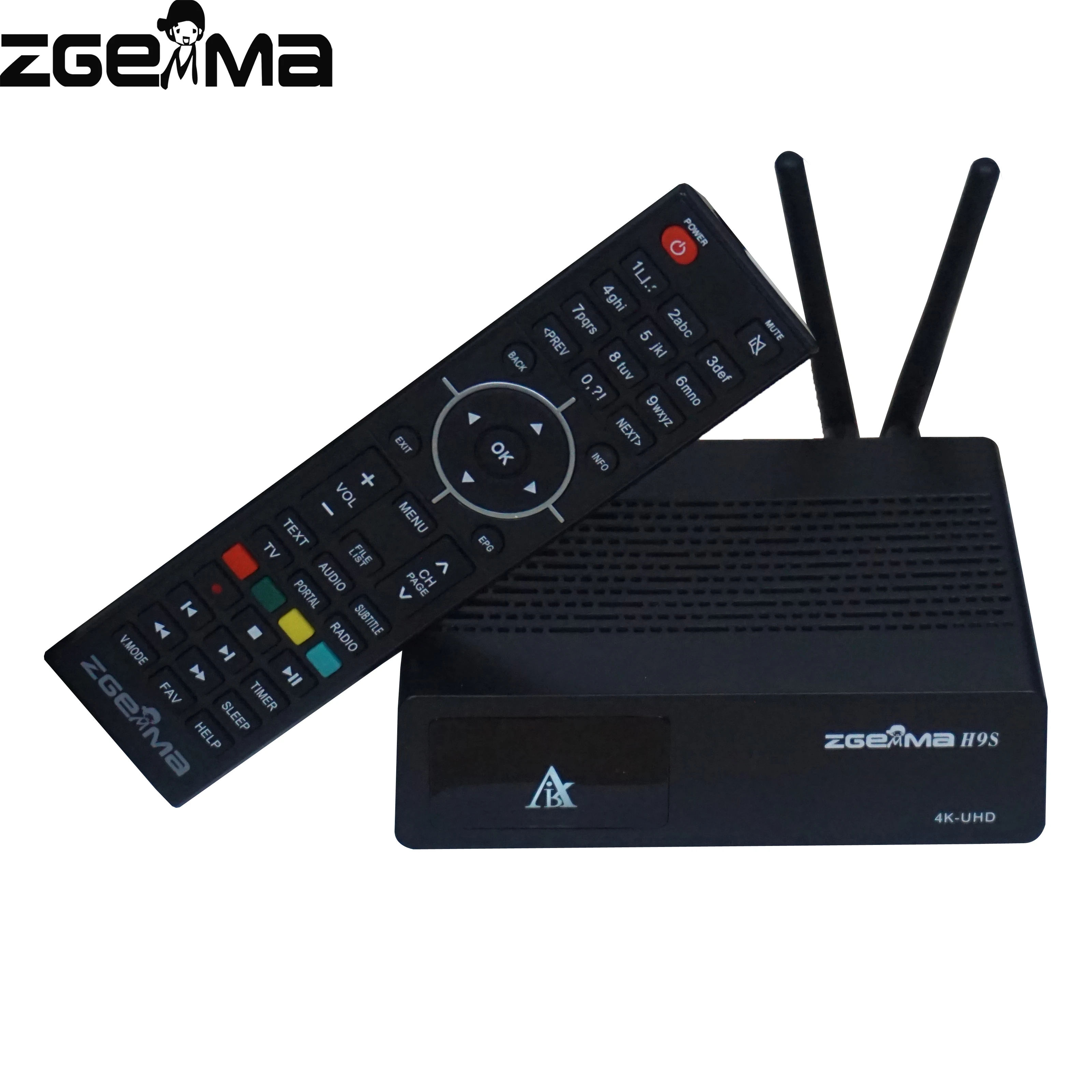 2 шт./партия zgemma h9s 4K UHD цифровой спутниковый ТВ deocder dvb s2/s2x multistream с iptv stalker со встроенным wifi