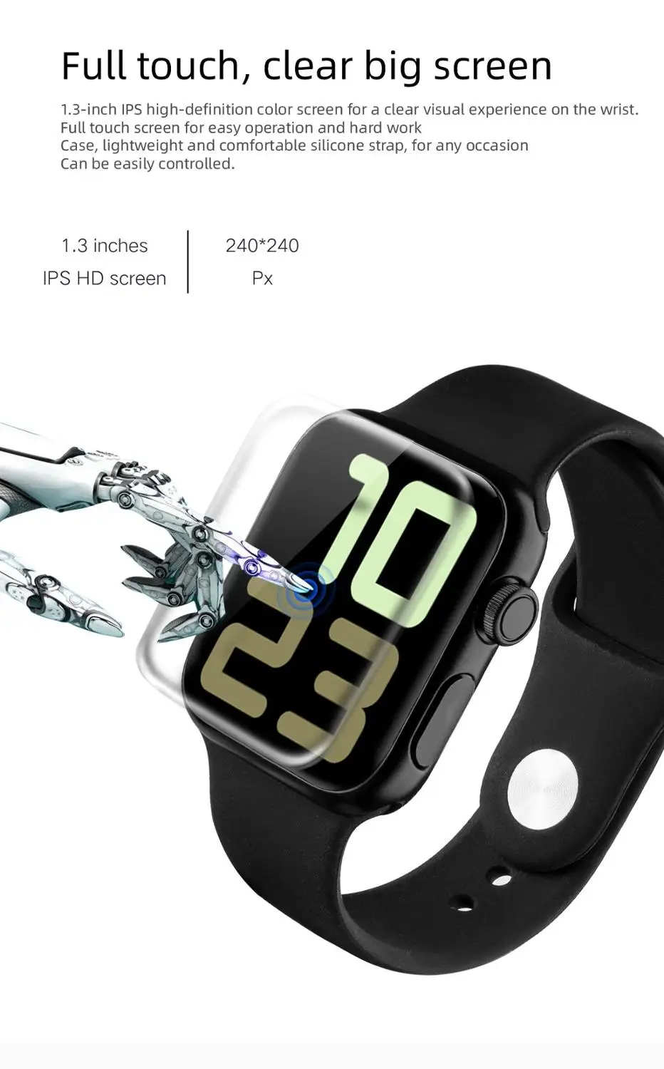 Предварительная продажа для Apple watch 38 мм 40 ремень P20 1 3 &quotfull HD сенсорный экран