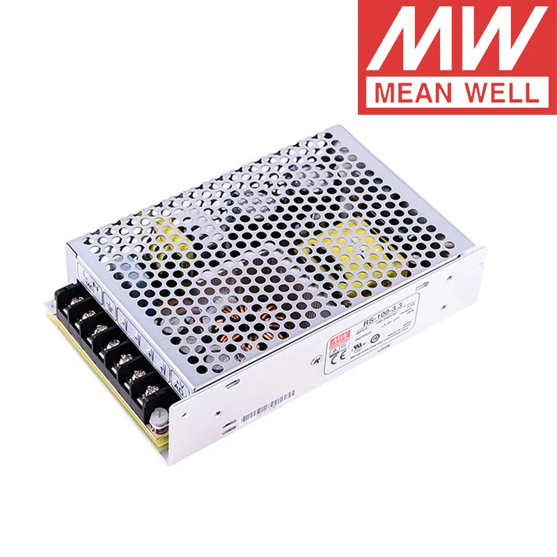 

RS-100-3.3 Mean Well 66W/20A/3.3V DC Single Output Switching Power Supply meanwell online store