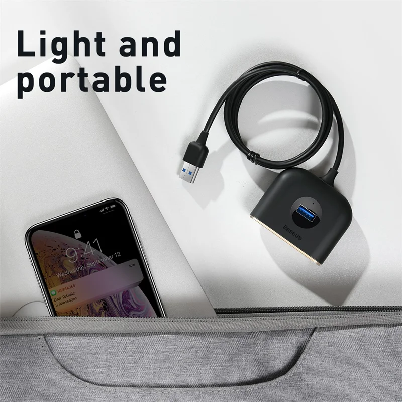 USB-хаб Baseus USB 3 0 Type C для MacBook Pro Air 2020 2 светодиодный сплиттер Huawei хаб ноутбука |