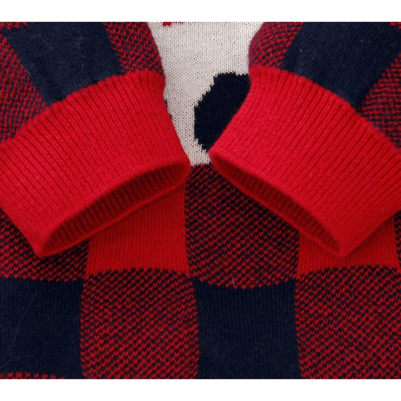 

Christmas Baby Boys Girls Grid Long Sleeve Deer Rompers Clothes + Hat Autumn Winter Baby Boy Girl Kids Knitting Rompers