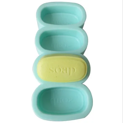 PRZY силиконовые формы для мыла четыре отверстия ручная работа мыльная форма