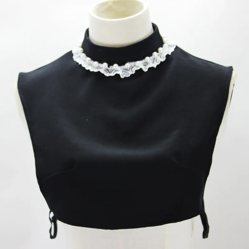 

Fashion Lace Fake Collar Women Half Shirt Sweater False Collars Detachable Collar Removable Neck Tie Female Stand Nep Kraagie