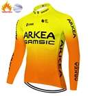 Зимняя Теплая Флисовая майка ARKEA SAMSIC 2021 года, велосипедная одежда, велосипедная рубашка, велоснаряжение, горный велосипед