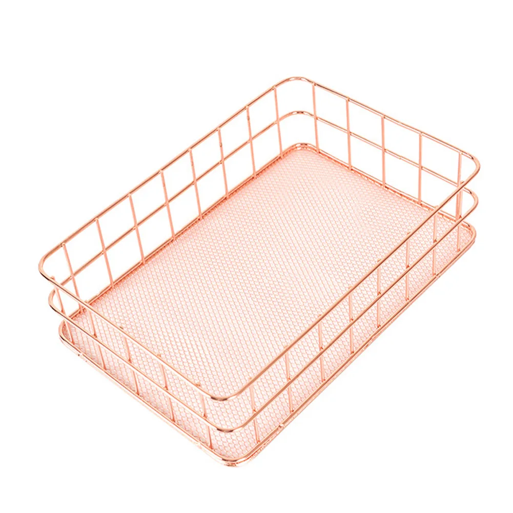 

Pen Holder Modern Kitchen Home Bedroom Portable Iron Wire Cosmetic Storage Basket Lightweight Office Simple