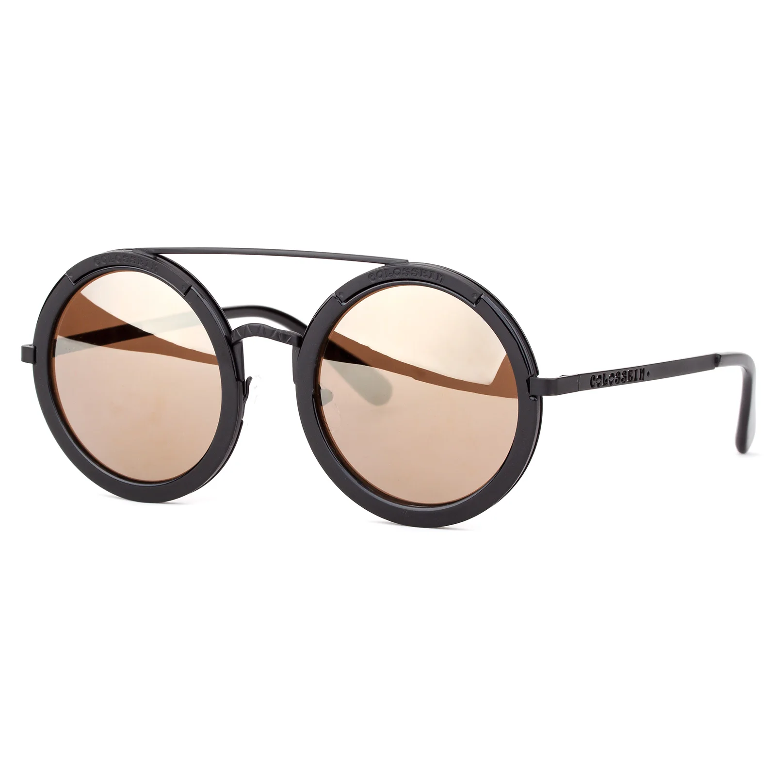 Очки солнцезащитные женские круглые в стиле ретро модные зеркальные солнечные