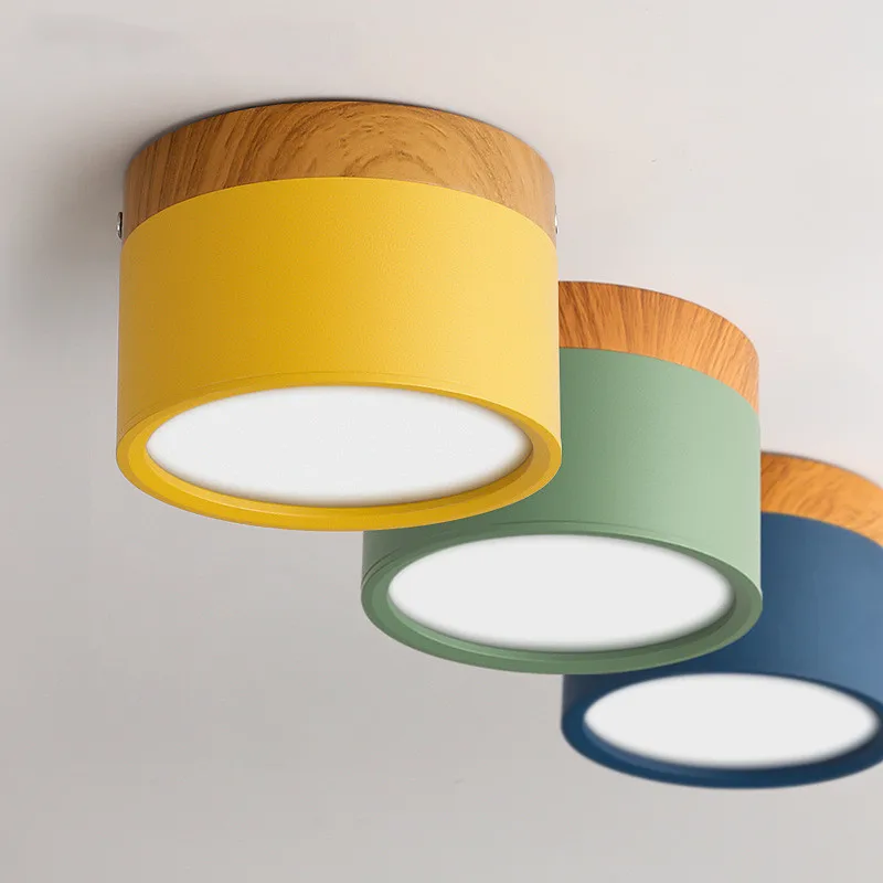 Светодиодный потолочный светильник с поверхностным креплением приглушаемая