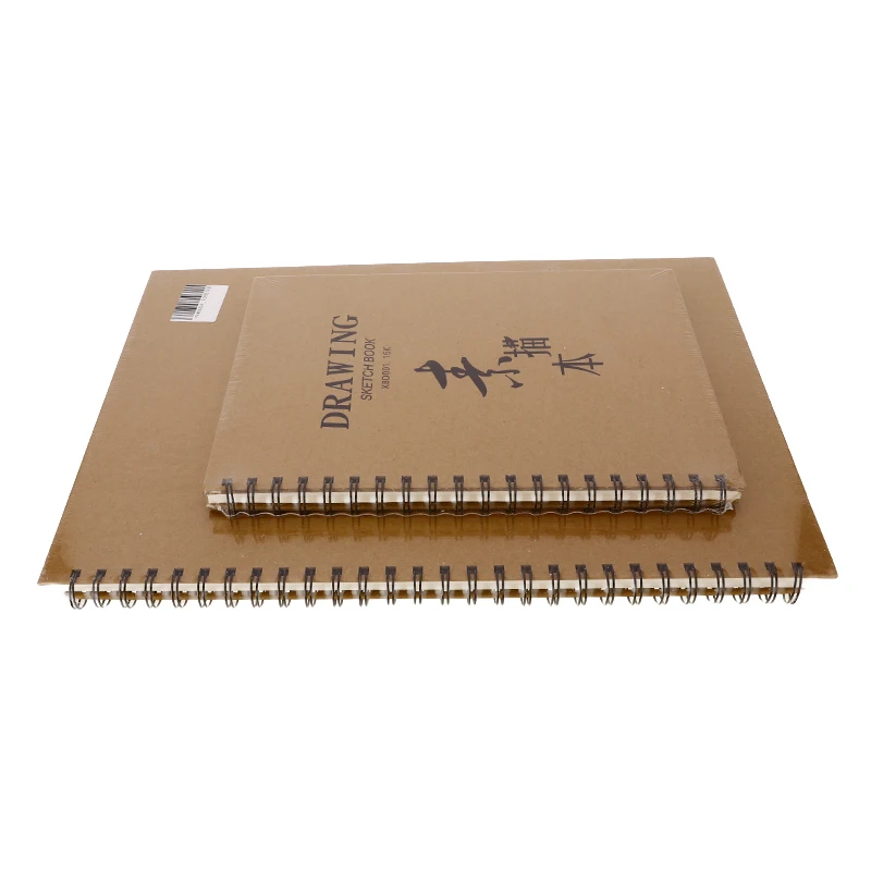 Профессиональный блокнот для рисования спиральными катушками 8K/16K двухсторонний