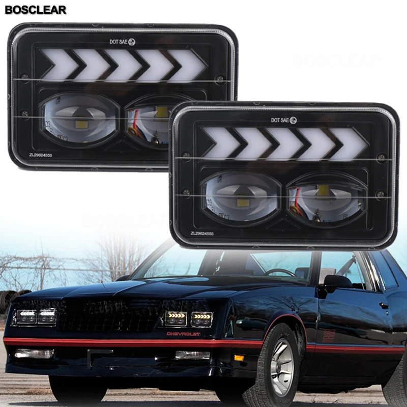 4x светодиодный ные фары морские светодиодные для Kenwort Ford Mustang1979-86 Nissan 720 1980-86 Probe93-97