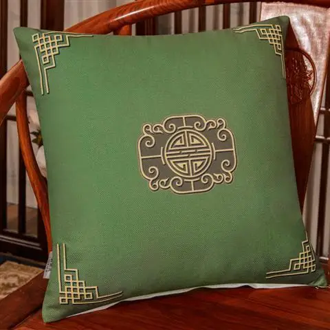 

New Chinese style pillow home decoration living room sofa pillow luxury cushion cover lumbar pillowcase