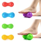 Массажный мяч в форме арахиса для йоги, спорта, фитнеса, из прочного ПВХ, для снятия стресса, тела, рук, ног, спицкий массажер, ТРИГГЕРНАЯ точка, боль в ногах