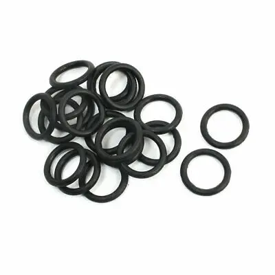 

20 Pcs 14mm Outside Dia 2mm Thickness Flexible Rubber Oil Seal O Rings