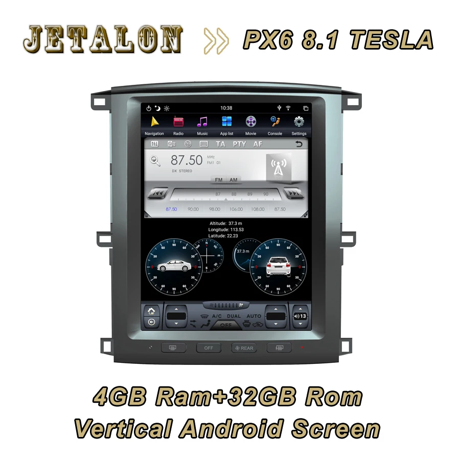 Для TOYOTA LAND CRUISER 100 2003-07 12 1 дюймов 1280*800 высокое разрешение 4 ГБ ОЗУ 32 Гб ПЗУ навигация