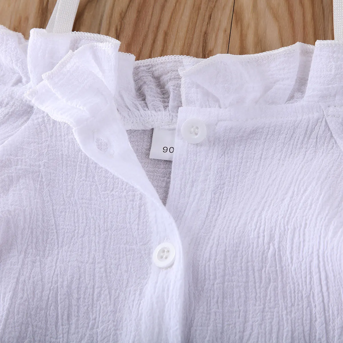 Комплект одежды для новорожденных девочек Весенний однотонный топ с длинными