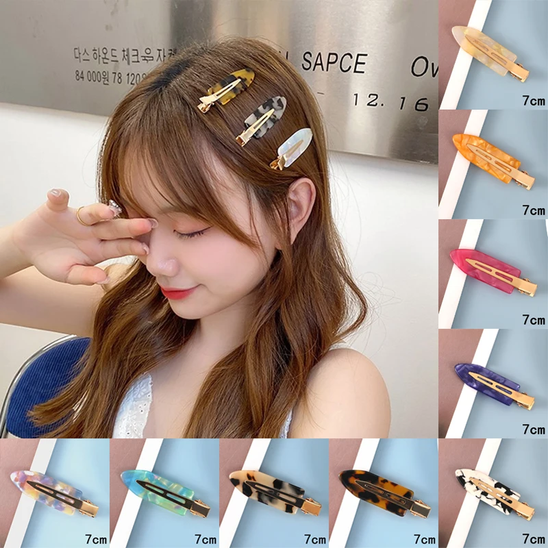 

Cute Simple Candy Color No Curly Hair Clip Women Headwear Clips Headdress Girls Barrettes Hair Makeup Washing Face Accessories