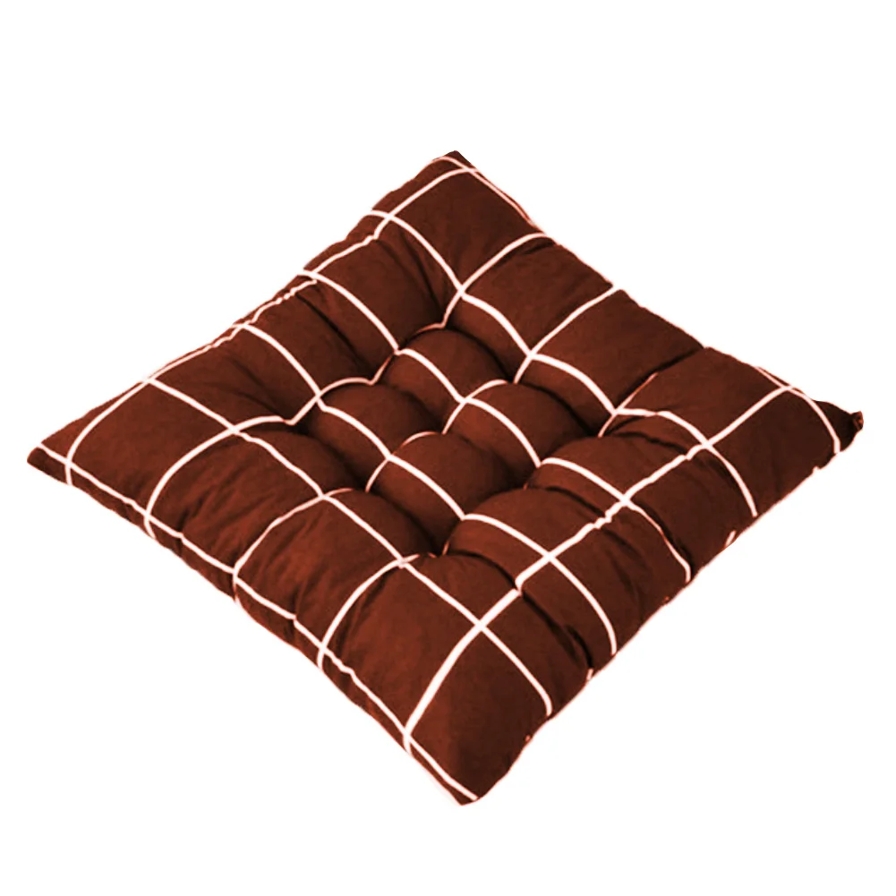 40x40cm Soft Square Stripe Seat Cushion Back Cushion Tie on Chair Cushion Sofa Seat Cushion Car Pad Pillow Home Office Cushion images - 6