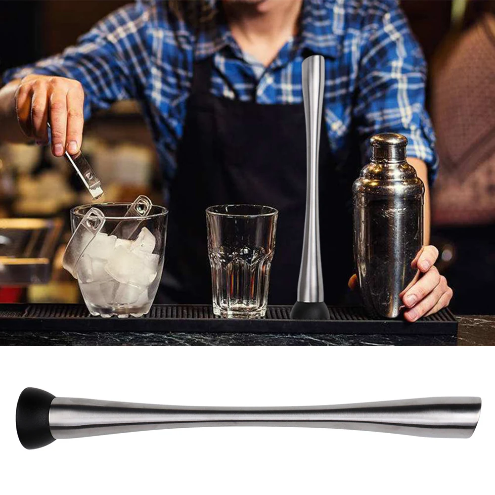 DIY Practical Mojito Barware Bartenders Mixer Muddler Ice Drink Bar Tools Fruit Stainless Steel Cocktail Mint Accessories | Дом и сад