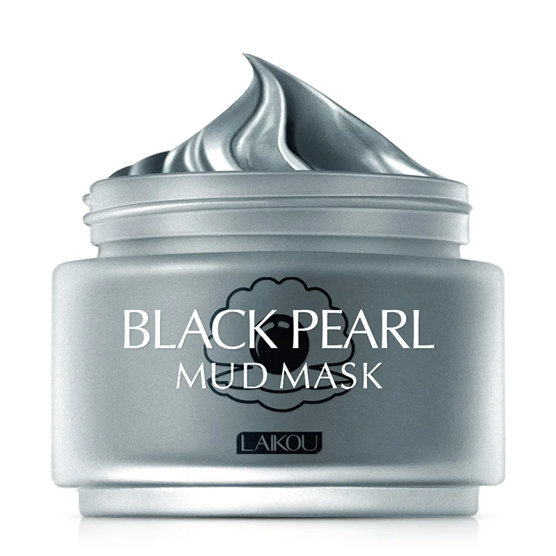

85g Black Pearl Mud Mask Facial Oil Control Anti-Acne Remove Blackhead Cleansing Mask Skin Care Whitening Hydrating Care Creams