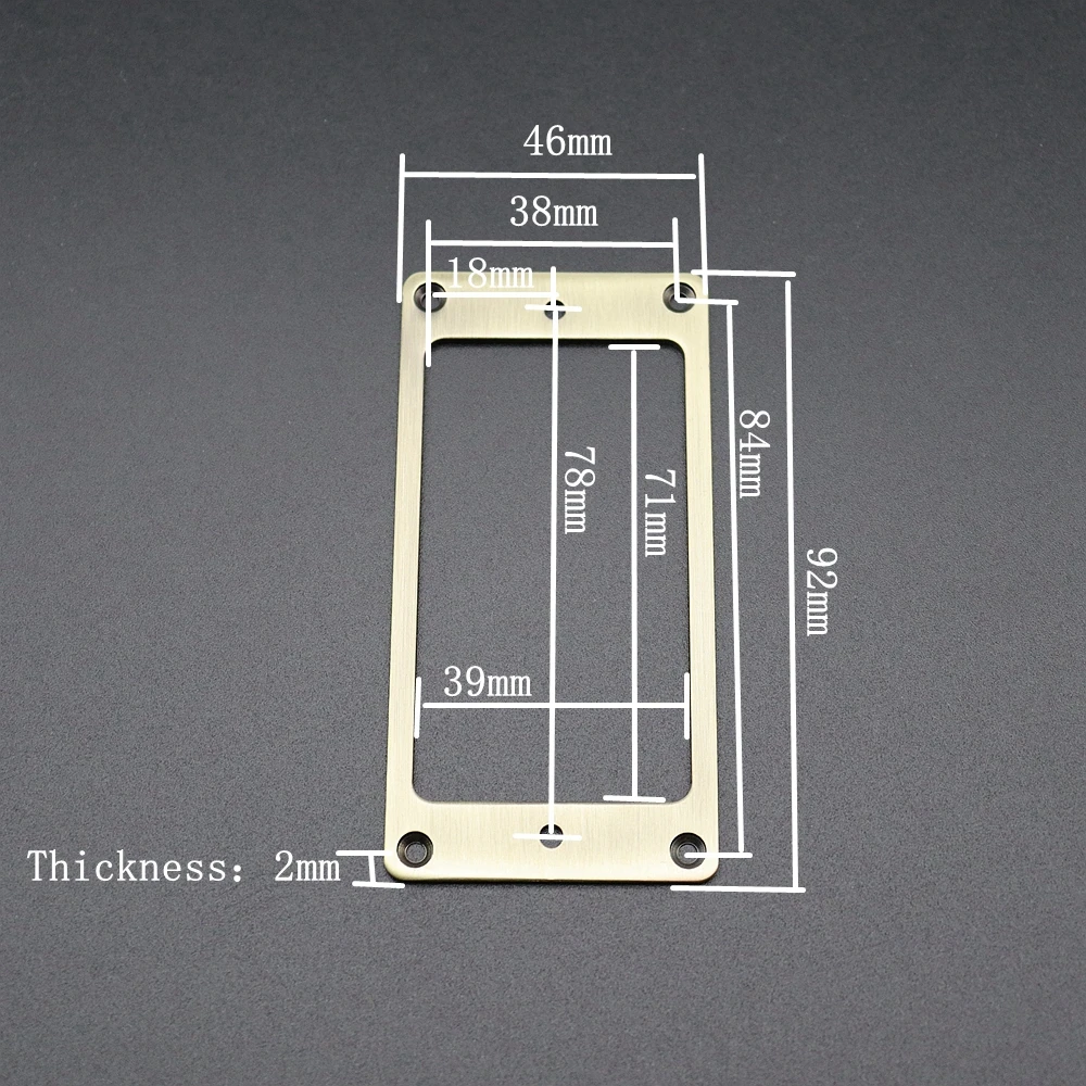 2 stücke metall pickup ring abdeckung rahmen flache pickup montage ringe für lpsg gitarre montage ersatz elektrische gitarre zubehör f