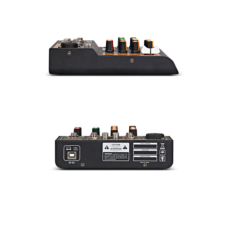 Мини Портативный 4 канала USB Микшер Live Studio аудио микшерный пульт DJ звук DC 48 В усилитель для караоке KTV матч вечерние музыка