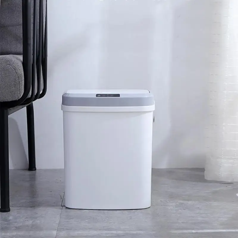 

Electric Smart Trash Can USB Charged Kick Barrel Induction for Home Kitchen Household cleaning appliances and accessories