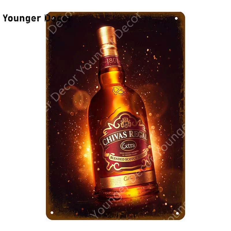 Классическое Пиво Chivas Regal металлические жестяные знаки винтажный декоративный