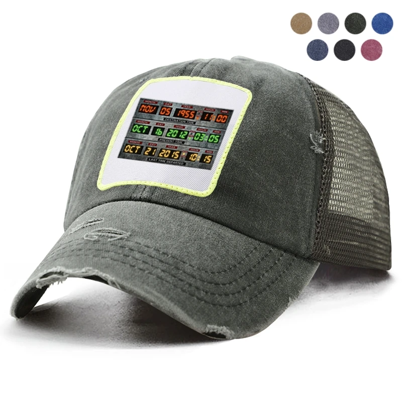 Забавная бейсболка для мужчин и женщин в стиле хип-хоп летняя сетчатая Кепка