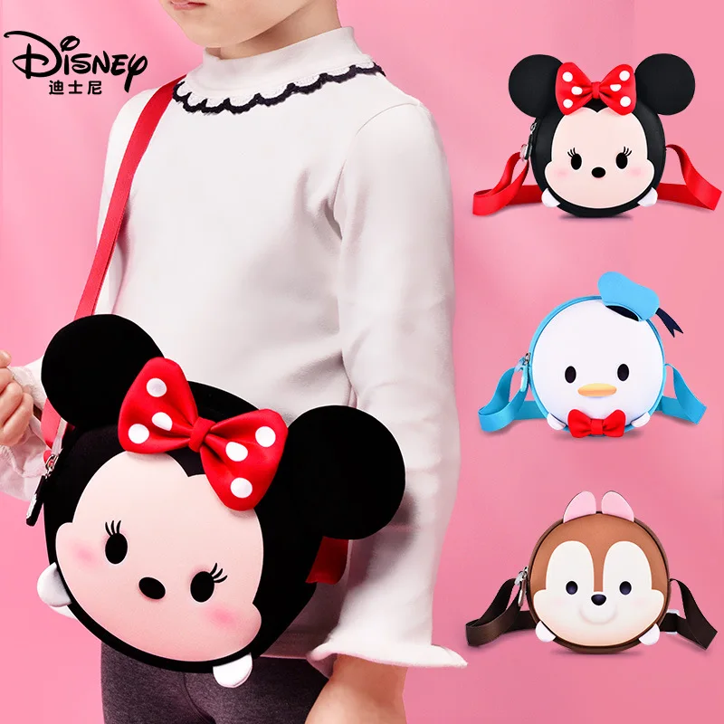 

Original Disney Children's Messenger Bag Fashion Small Bag Trendy Girl Foreign Style Cute One Shoulder 5 Year Old Baby Birthday
