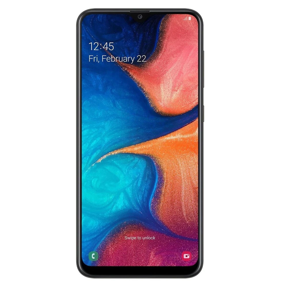 Samsung Galaxy A20 разблокированный 4G Android мобильный телефон Octa Core 6," Dual SIM 13MP и 5MP задняя камера ram 3 ГБ rom 32 ГБ