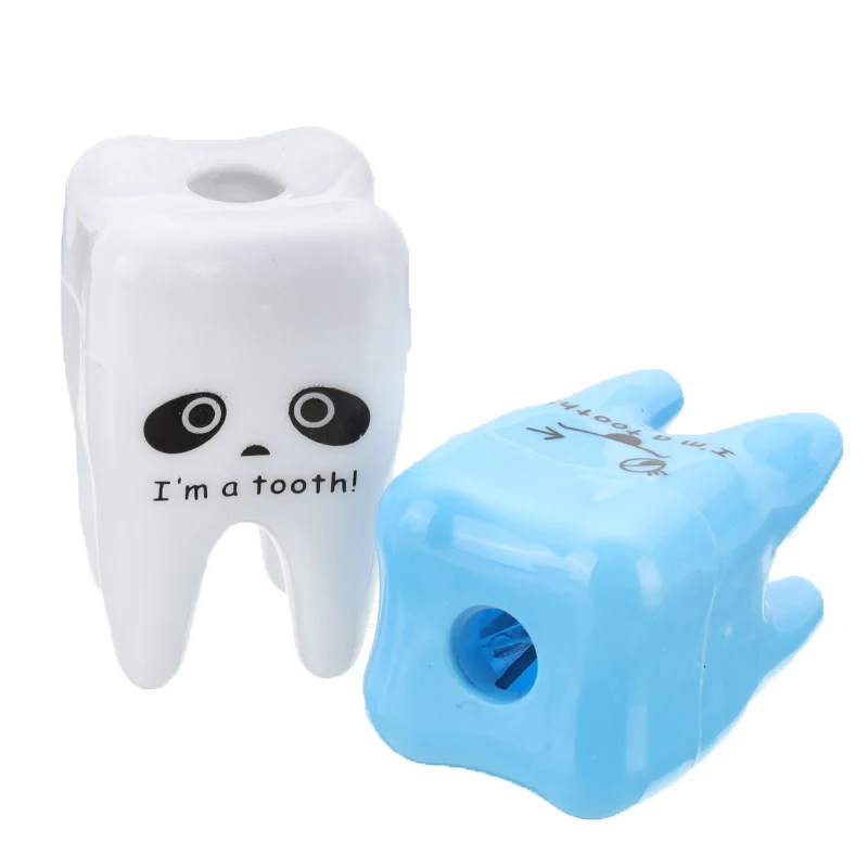 Замечательная точилка для карандашей в форме зубов 20 шт./лот школьная детская