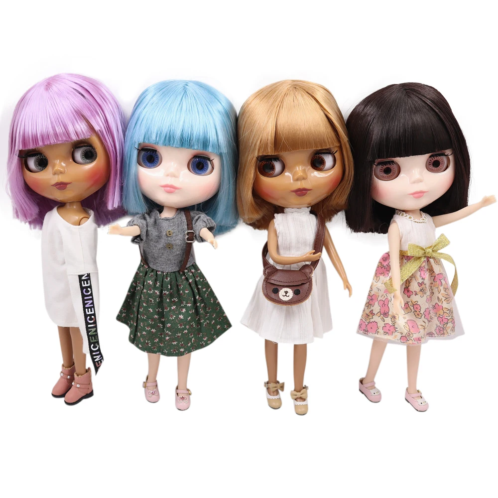 Кукла Blyth ICY DBS с белой кожей и черной волосами Боб 1/6 BJD ob24 аниме девушка | Игрушки