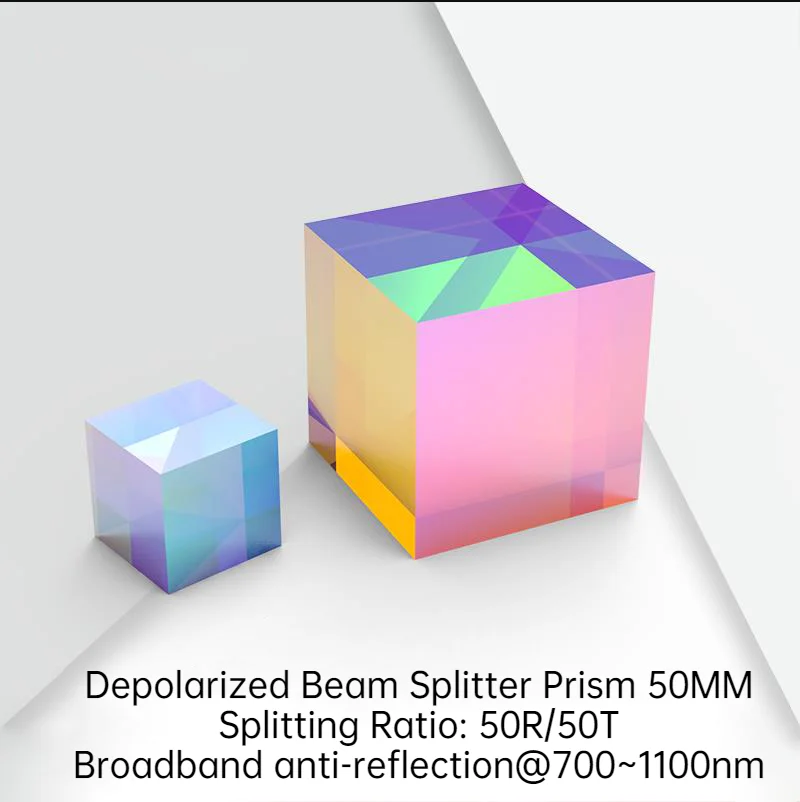 Фото Деполяризованная двунаправленная призма оптическая дихроическая Призма K9 куб 50